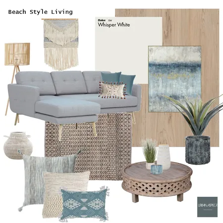 Beach Style Living Interior Design Mood Board by Urban Aspect Build Planning & Interior Design on Style Sourcebook