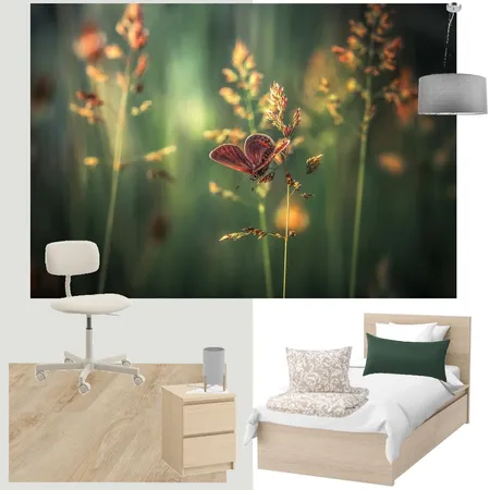 green room wallpaper Interior Design Mood Board by Holi Home on Style Sourcebook