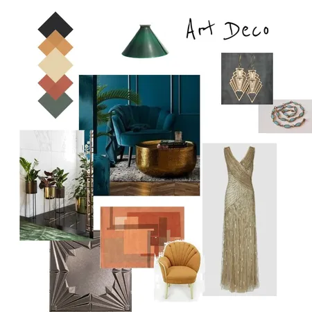 Art Deco Cool Combo Interior Design Mood Board by Leah on Style Sourcebook