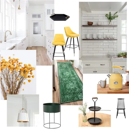 yellow accent kitchen Interior Design Mood Board by Lazuli Azul Designs on Style Sourcebook