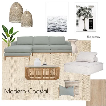 Modern Coastal Interior Design Mood Board by el.creativ on Style Sourcebook