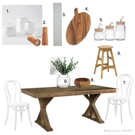 Contemporary Coastal Kitchen Interior Design Mood Board by Michelle Canny Interiors on Style Sourcebook