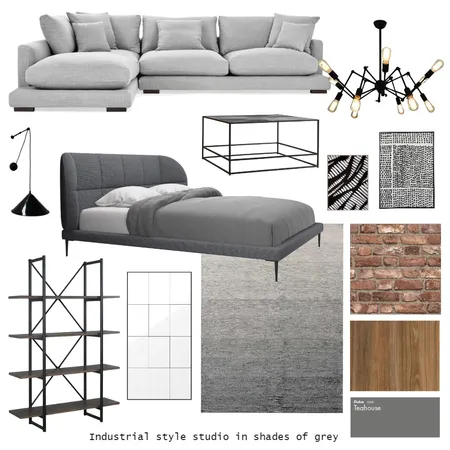 Industrial studio Interior Design Mood Board by Eleni on Style Sourcebook