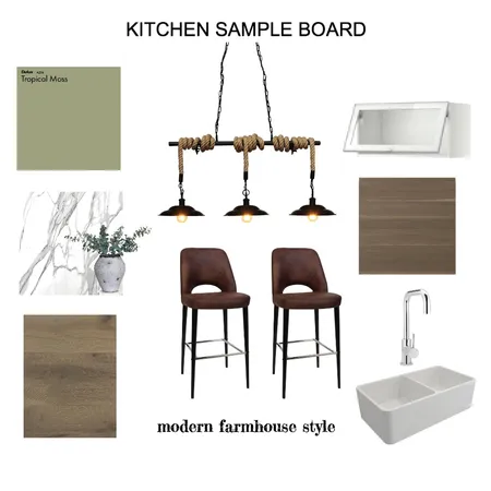 modern farmhouse kitchen sample board Interior Design Mood Board by erladisgudmunds on Style Sourcebook