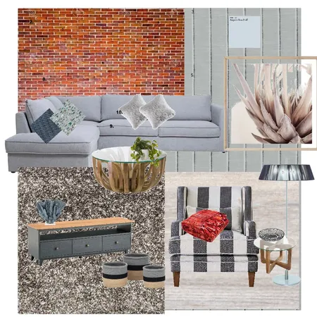 Module 9 - Living room Interior Design Mood Board by Emma_Moo on Style Sourcebook