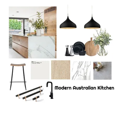 Modern Australian Kitchen Interior Design Mood Board by House of Hali Designs on Style Sourcebook