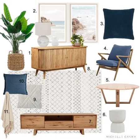 Contemporary Coastal Interior Design Mood Board by Michelle Canny Interiors on Style Sourcebook