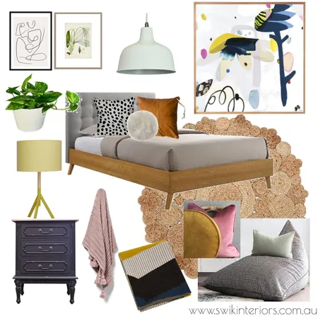 Modern Bedroom Interior Design Mood Board by Libby Edwards on Style Sourcebook