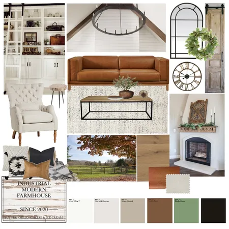 INDUSTRIAL MODERN FARMHOUSE Interior Design Mood Board by gmavris on Style Sourcebook