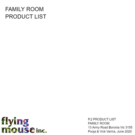 Pooja- P1. Product list: Family room Interior Design Mood Board by Flyingmouse inc on Style Sourcebook