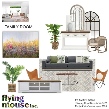 P2. Pooja Family Room Interior Design Mood Board by Flyingmouse inc on Style Sourcebook