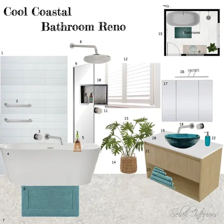 Coastal bathroom reno Interior Design Mood Board by Selah Interiors on Style Sourcebook