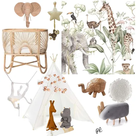 Boho Nursery Interior Design Mood Board by Polina on Style Sourcebook