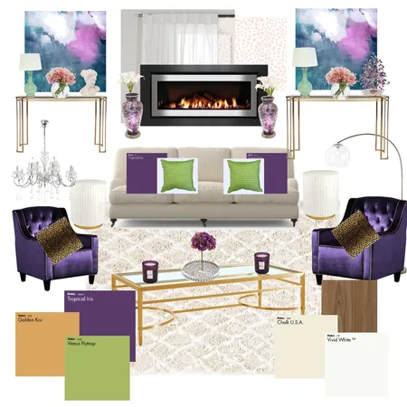 purple living room Interior Design Mood Board by rachel_little9 on Style Sourcebook