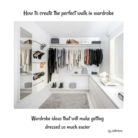 wardrobe Interior Design Mood Board by sginteriors on Style Sourcebook