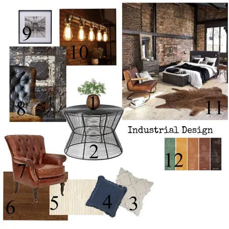 Industrial Design Interior Design Mood Board by Anna Imporowicz on Style Sourcebook