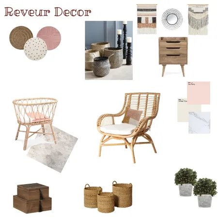 Boho Chic Design Interior Design Mood Board by Reveur Decor on Style Sourcebook