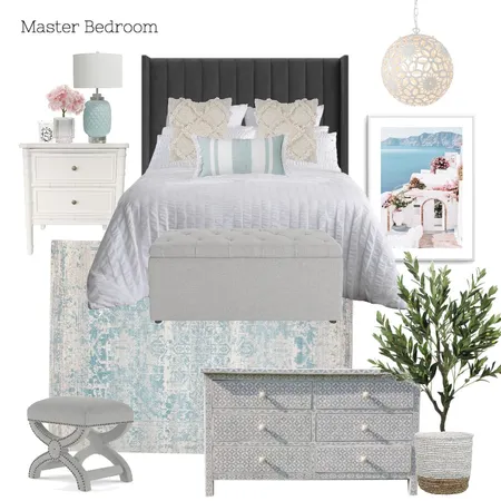 A & M - Master Bedroom Interior Design Mood Board by Abbye Louise on Style Sourcebook