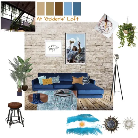 At "Golden's" loft Interior Design Mood Board by Arzu Mamedbeili on Style Sourcebook