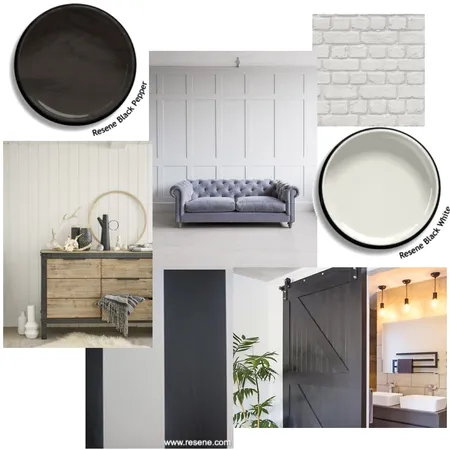 achromatic Interior Design Mood Board by lisaclaire on Style Sourcebook