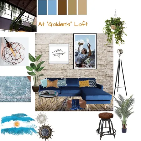 At "Golden's" loft Interior Design Mood Board by Arzu Mamedbeili on Style Sourcebook