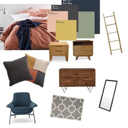 Mo's Bedroom Interior Design Mood Board by kylie_s on Style Sourcebook