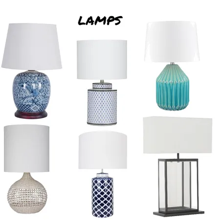 Decorative Hamptons Style Lamps Interior Design Mood Board by KelseyAT on Style Sourcebook