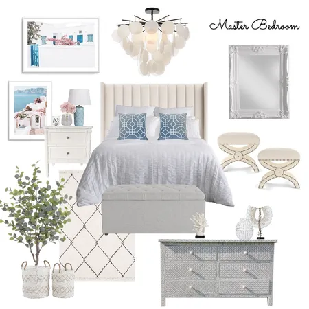 A&M Master Bedroom Coastal Hamptons 2.0 Interior Design Mood Board by Abbye Louise on Style Sourcebook