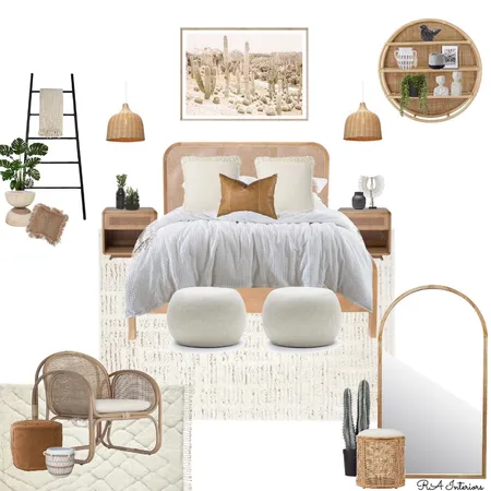 Boho Bedroom Interior Design Mood Board by RA Interiors on Style Sourcebook