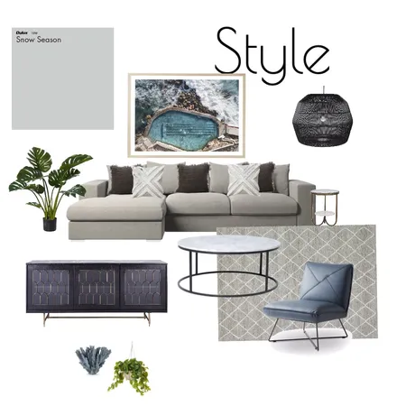 Coastal lounge Interior Design Mood Board by styling4U on Style Sourcebook