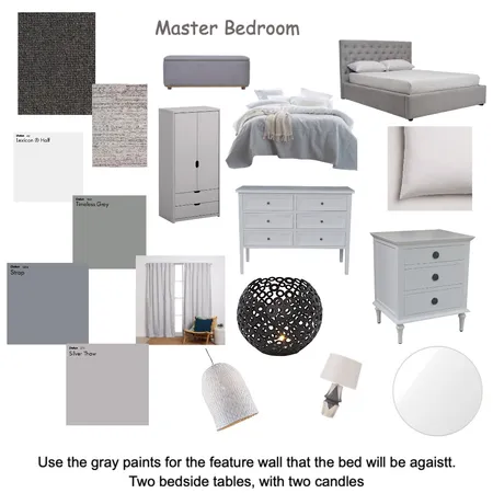 Master Bedroom Interior Design Mood Board by Layla_anson on Style Sourcebook