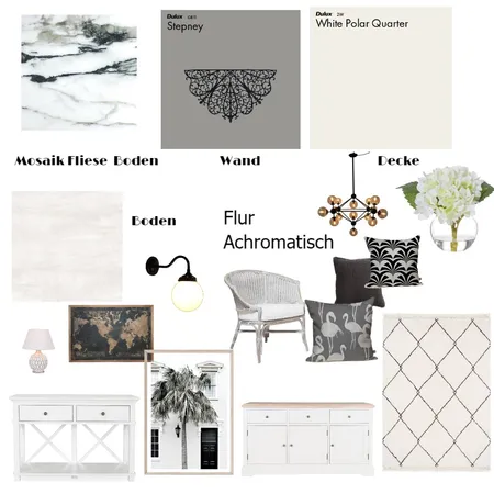 Achromatisch Flur Interior Design Mood Board by Anne on Style Sourcebook