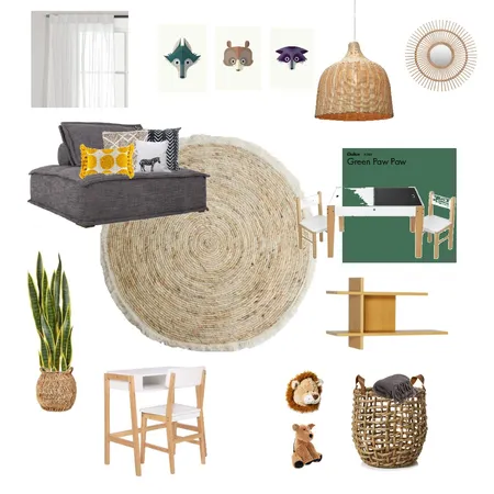 לוח השראה חדר משחקים בן ואיתן Interior Design Mood Board by shirlyyakov on Style Sourcebook