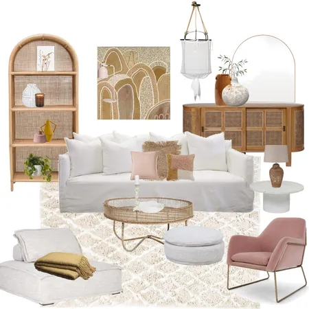 Neutral Lounge Interior Design Mood Board by Harluxe Interiors on Style Sourcebook