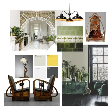 Art Nouveau Interior Design Mood Board by Tiger Stripe Studio on Style Sourcebook