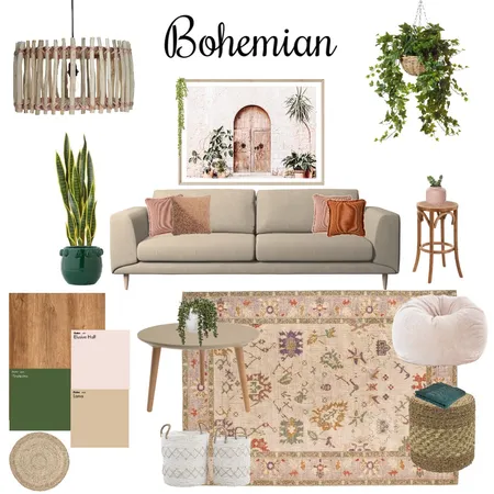 bohemian Interior Design Mood Board by lizzmari on Style Sourcebook