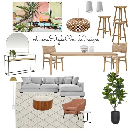 Contemporary Coastal Interior Design Mood Board by Luxe Style Co. on Style Sourcebook