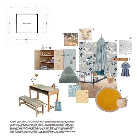 Marilou's Bedroom Interior Design Mood Board by edithpoma on Style Sourcebook