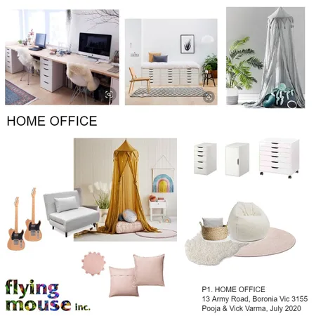 P.1 Home Office Interior Design Mood Board by Flyingmouse inc on Style Sourcebook