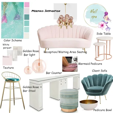 Mermaid theme Interior Design Mood Board by Rasha94 on Style Sourcebook