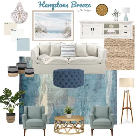 M3 - Hamptons MOOD BOARD version 2 Interior Design Mood Board by Nis Interiors on Style Sourcebook