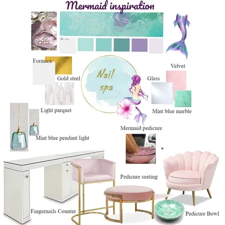 Mermaid theme Interior Design Mood Board by Rasha94 on Style Sourcebook