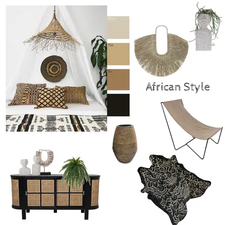 African style Interior Design Mood Board by olgaluciagil on Style Sourcebook