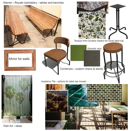 RHH 2.0 Beer Garden Interior Design Mood Board by Design Miss M on Style Sourcebook