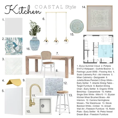 Module 9 - Kitchen Interior Design Mood Board by Amber Cynthie Design on Style Sourcebook