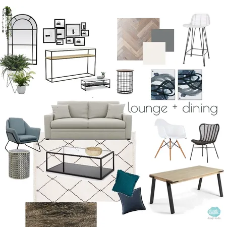 Hughes Lounge glass coffee table Interior Design Mood Board by Little Design Studio on Style Sourcebook