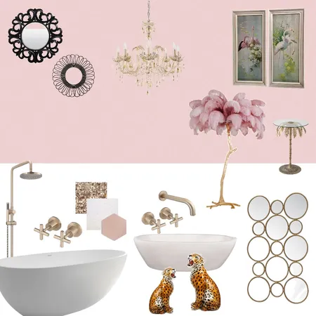 Pink bathroom Interior Design Mood Board by EstherMay on Style Sourcebook