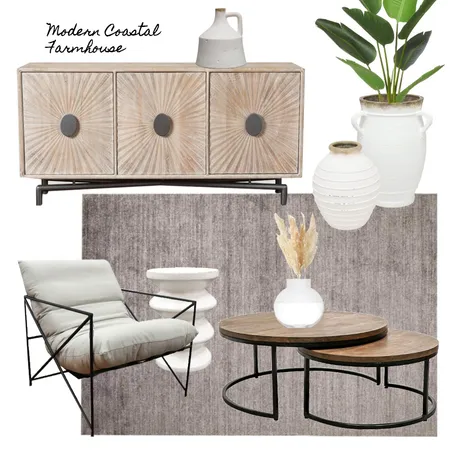 Modern Coastal Farmhouse_LivingRoom Interior Design Mood Board by studioblack on Style Sourcebook