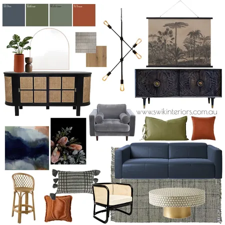 Mixed Style Contemporary Lounge Interior Design Mood Board by Libby Edwards on Style Sourcebook