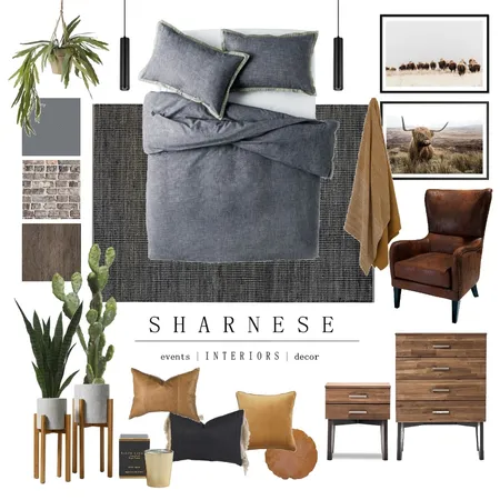 Bachelor Pad Interior Design Mood Board by jadec design on Style Sourcebook